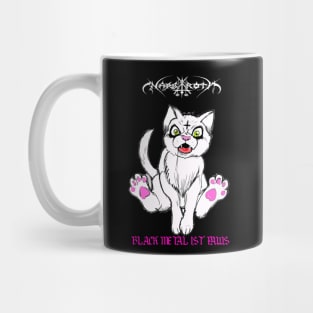 black metal ist paws Mug